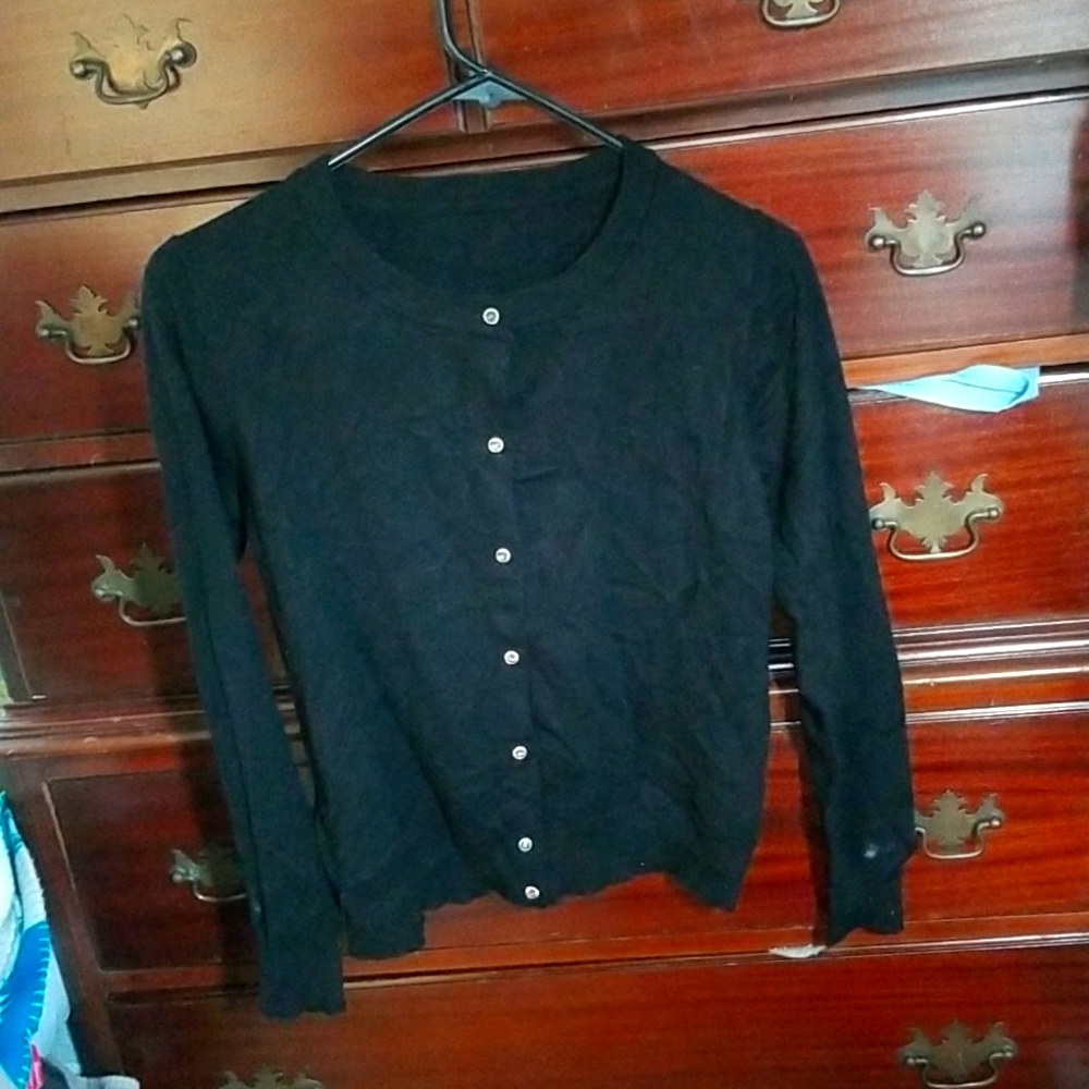 Black sweater.